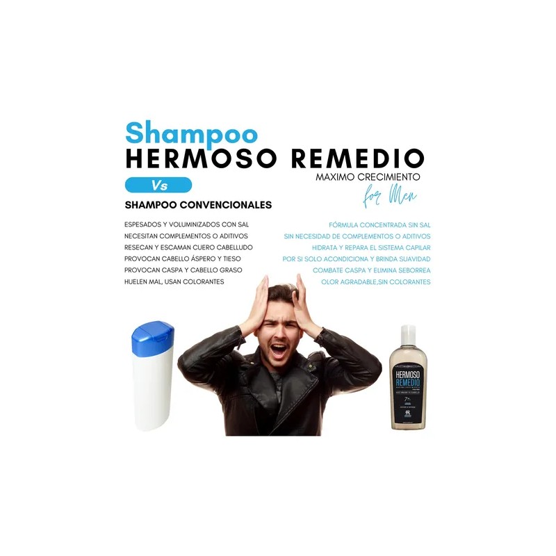 6 Shampoo Crecimiento Anticaída Reparador 7en1 Paquete Mixto