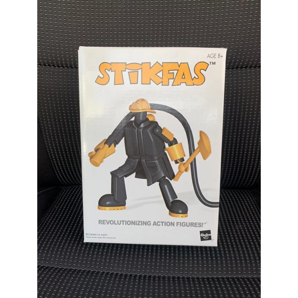 Hasbro VTG Hasbro 2002 Stikfas Alpha Male Firefighter Action Figure