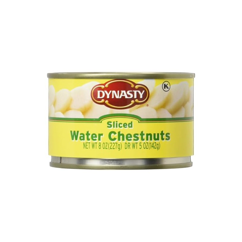 Dynasty Canned Sliced Water Chestnuts, 8 Ounce (Pack of 12)