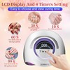 DMJWAN UV Lampe für Gelnägel, Professionelle Nagel 300W UV Lampe