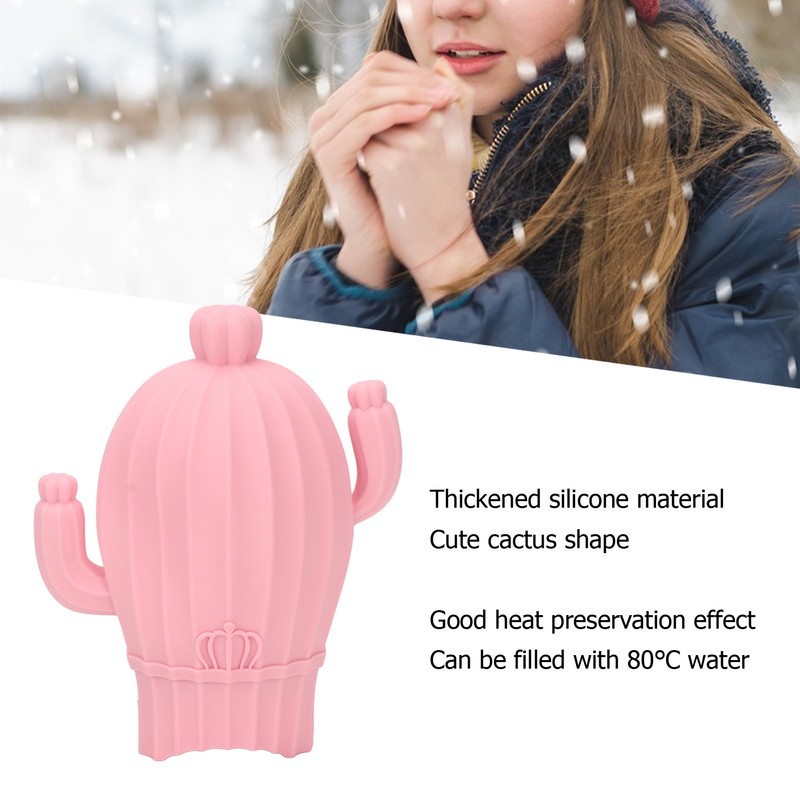 Hot Water Bottle Silicone Hot Cold Compress Pain Reduce Explosion