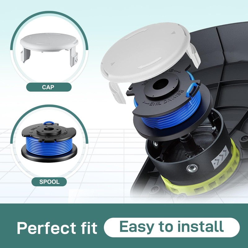 11Pack Compatible with Hart Auto-Feed String Trimmer Cordless Trimmers and