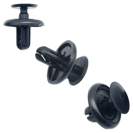 SAMCOS 100pcs 7mm Hole Rivets Mud Flap Bumper Clip Retaining Clip Nylon Car Rivets for Nissan Mitsubishi Suzuki Honda Daihatsu Black