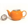 Mahamosa Orange Ceramic Infuser Teapot (Tea Pot), 24 oz capacity
