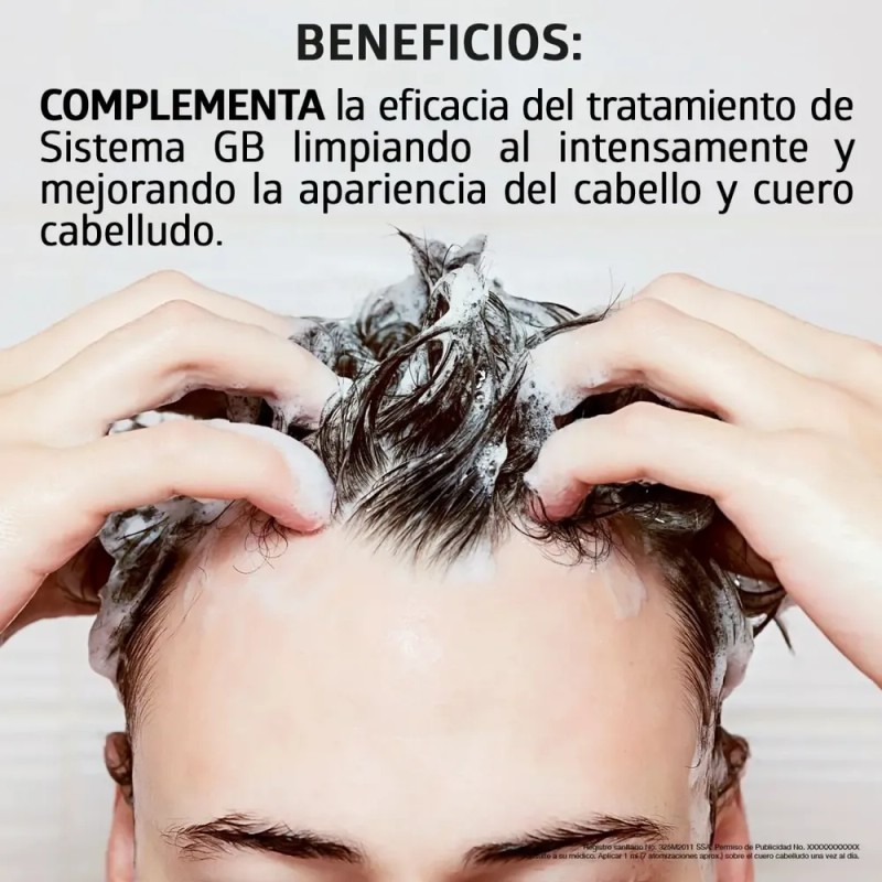 Sistema Gb Shampoo 2 Piritiona De Zinc Y Climbazol Hombre