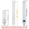 Amazing power 2-Pack 6W LED GX23 PL Lamp GX23d 2-Pin