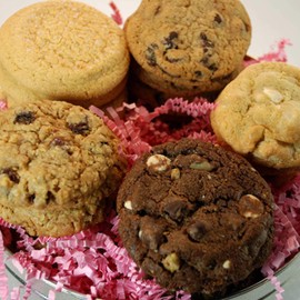 Poppie's Dough Soft-Baked Cookies Gift Tin (30 Cookies | Gourmet Cookies Variety Pack for Birthday Gifts, Holidays, and More