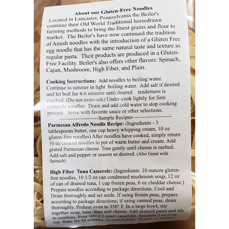 Amish Gluten-Free Noodles