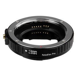 Fotodiox Pro Auto Macro Extension Tube, 13mm Section - for Canon EOS EF/EF-s Lenses for Extreme Close-up with Auto-Exposure and Autofocus
