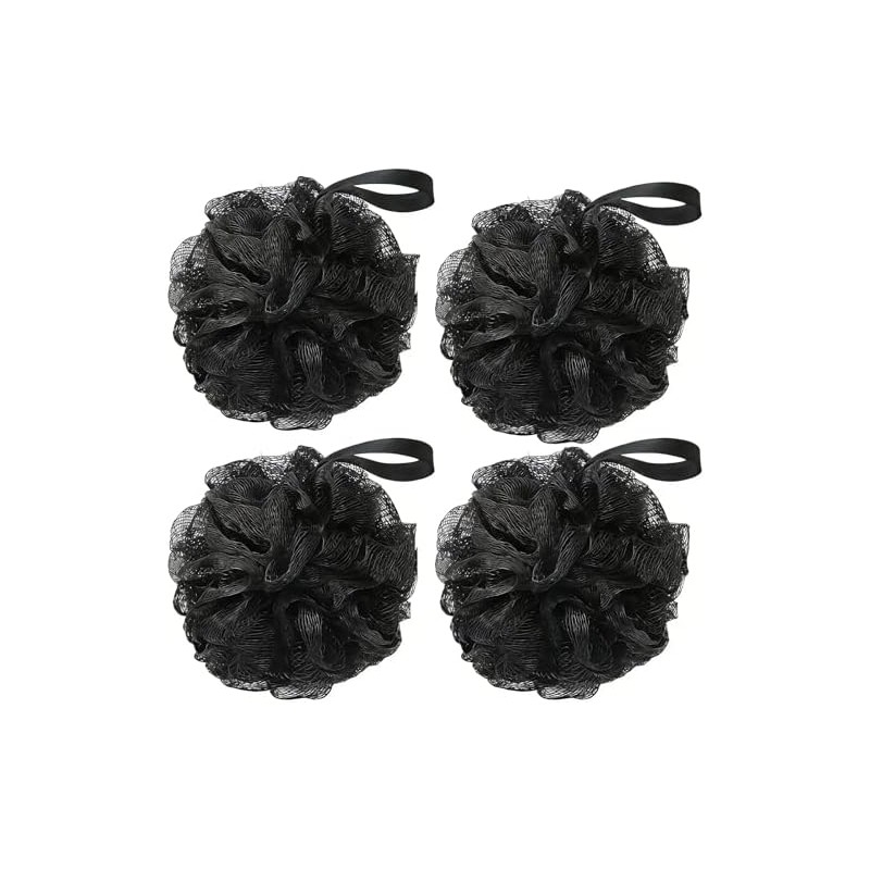 Esponjas de Baño Negras Set de 4 - Lufa Exfoliante