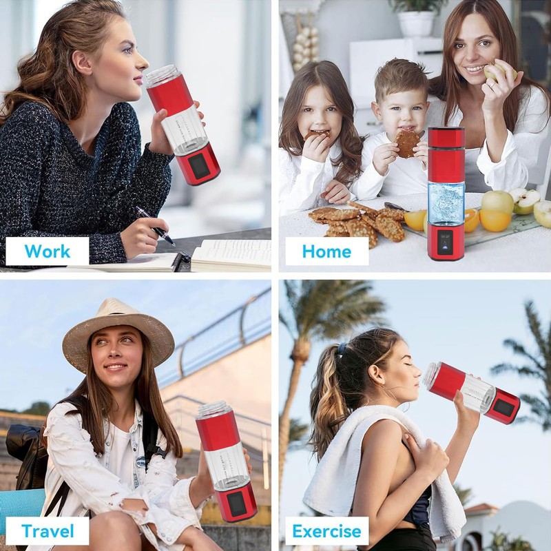 Hydrogen Water Bottle, 250ml Portable Hydrogen Water Bottle Generator with
