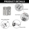 Ruayia Door Lock Deadbolt, Small Stainless Steel, Sliding Bolt with