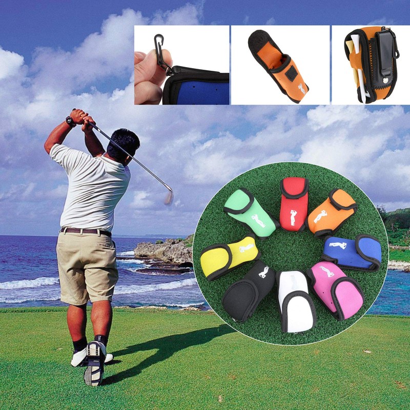 MUXSAM 1 Piece Golf Ball Bag 9cm x 5cm Neoprene