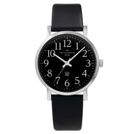 The Clock House MUD1001-BK1B Men's Wristwatch, Universal Design, Solar, Black