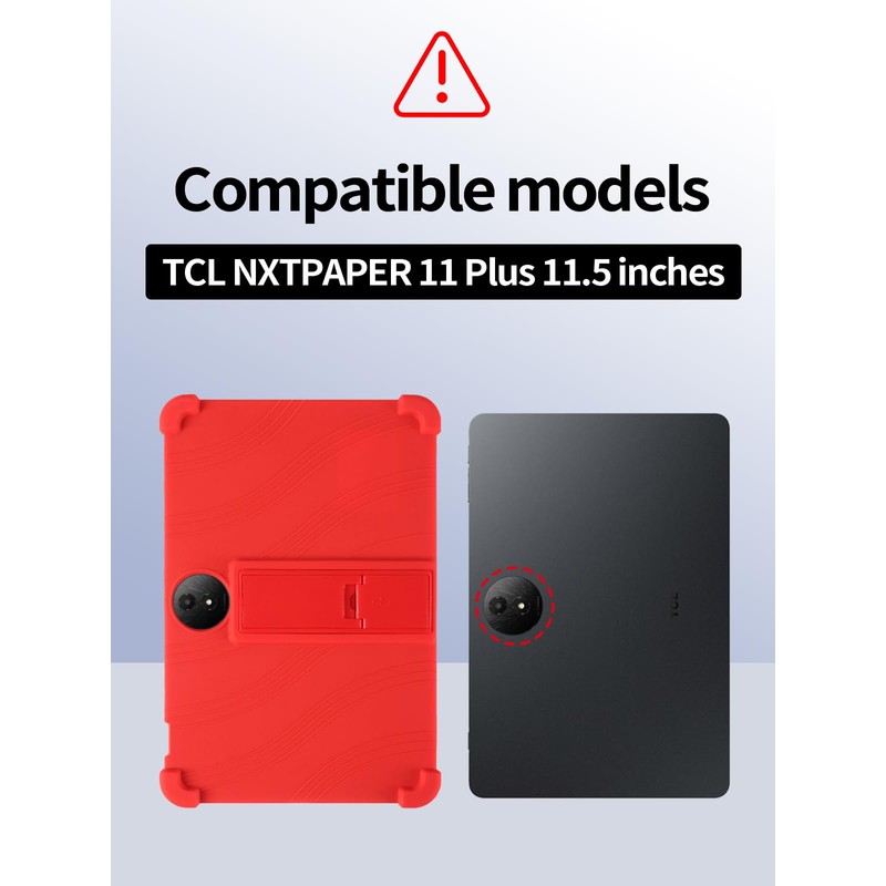 Kid-Safe Soft Silicone Case for 2025 TCL Nxtpaper 11 Plus