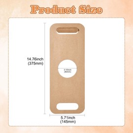 Ipotkitt 50pcs Foldable Kraft Paper Drink Carriers with Handle Take out Cup Carriers Rectangle Coffee Cup Holders for Drinks Beverage Delivery Service