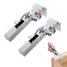 GNSKRF Adjustable Drawer Fixing Clamp, 2 Pack Adjustable Drawer Front Installation Clamps Stainless Steel, Cabinet Installation Tools, Drawer Face Clamp for Quick & Easy Installation of Drawer Fronts