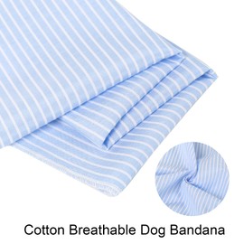 Aring pet Summer Dog Bandana-Cute Blue Dog Bandanas, Comfortable Pet Scarf Dogs Triangle Bibs for Small to Large Boy Girl Dogs and Cats