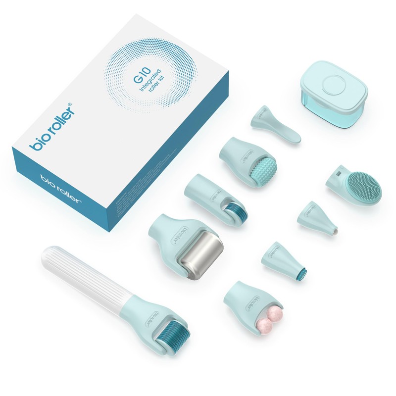 Kit De Rodillo Dérmico 10 En 1, Rodillo De Microagujas