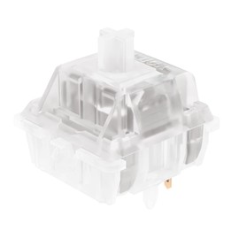 JWICK Ice White Linear Switches, JWK Keyswitch 45g 5 Pins RGB Switches Mechanical Keyboard Switch (Ice White Linear Switch 45g 90pcs)