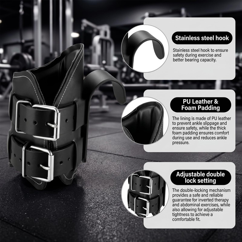 Elezenioc Anti Gravity Inversion Boots for Hanging Upside Down,Inversion Boots