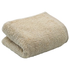 sensui Yu Face Towel, Made in Japan, Antibacterial, Odor Resistant, Ash Beige