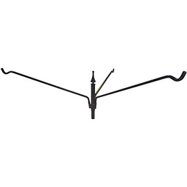 Erva Black Steel Three Arm Extended Reach Hanger for Squirrels