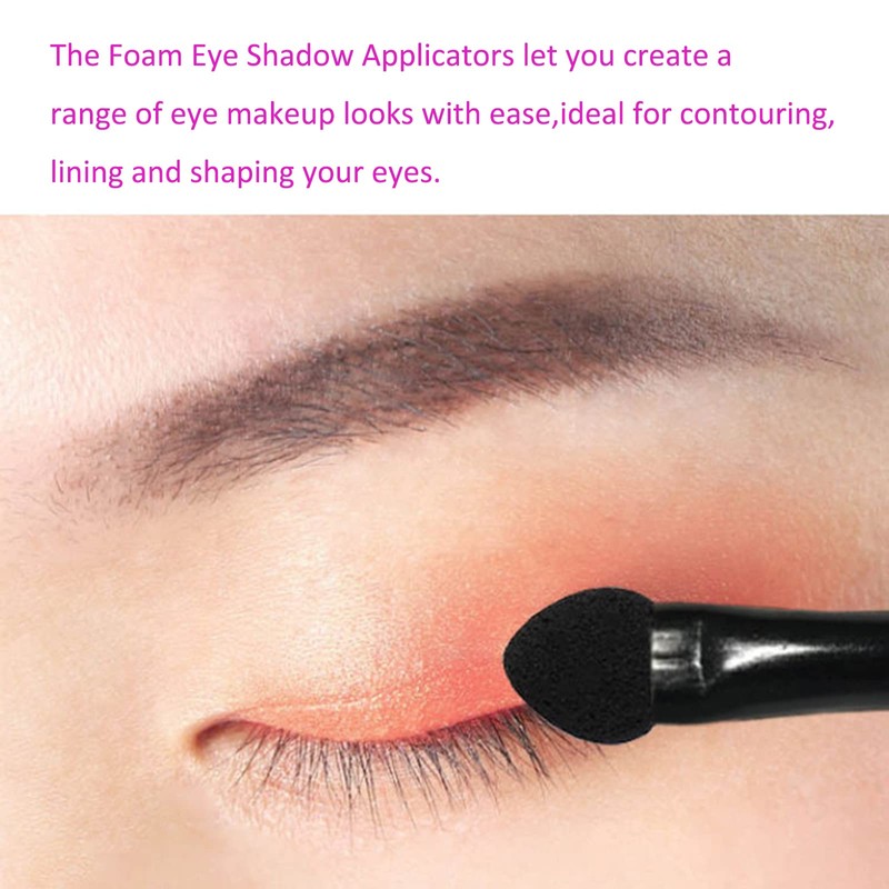 2 in 1 Mini Disposable Eyeshadow and Lip Brush, RoseFlower