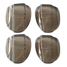 OSALADI Side Guards for Glasses Side for Prescriptions Glasses 2 Pairs Flexible Slip on Eye Glasses Side Safety Side for Glasses Dark Brown Safety Eye Glasses Side