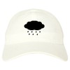 Rain Cloud Dad Hat Baseball Cap White