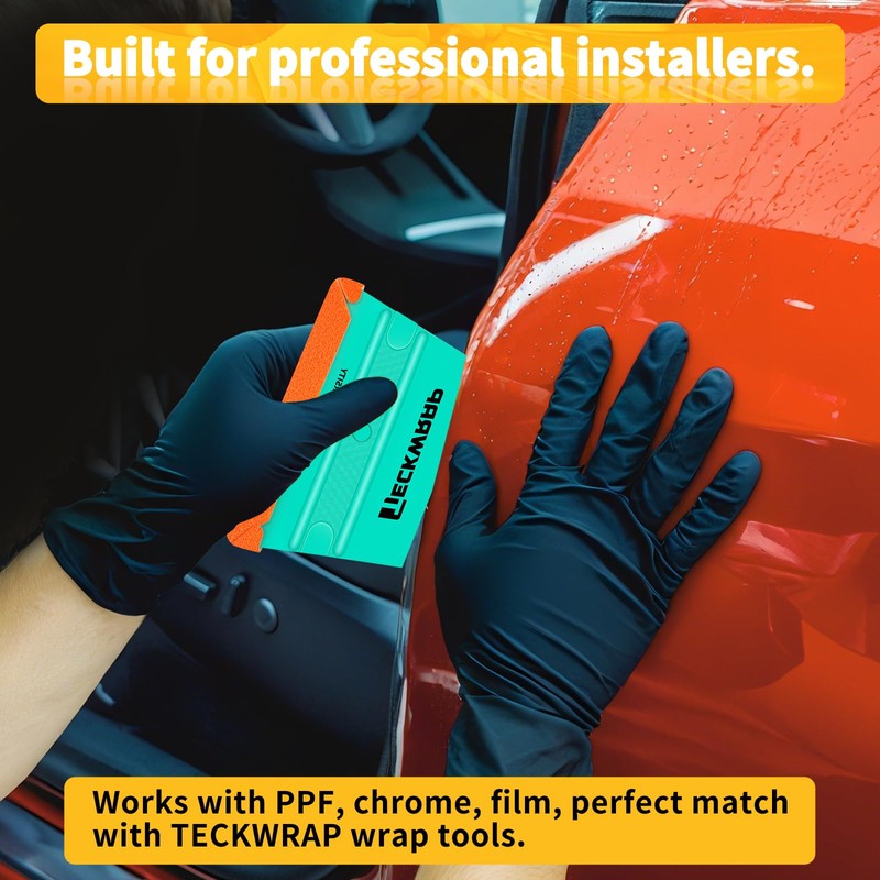 TECKWRAP Felt Squeegee for Vinyl Wrap, Pro Car Wrap Tool