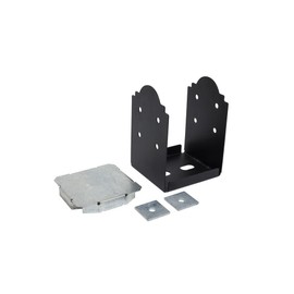 Simpson Strong-Tie APB88R Outdoor Accents Mission Collection ZMAX, Black Post Base for 8x8