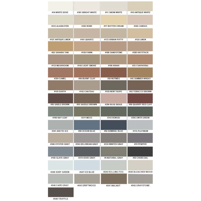 Color Fast Caulk Matched to Custom Building Products (Urban Putty