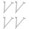 QWORK® 4 Pcs Steel Drop Down Hinge, Lid Stay Folding