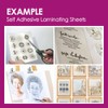 Self Adhesive Laminating Sheets 12.3x17.1 inch, 20 Pack, 4mil Thickness,