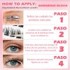 Extensiones de Pestañas Autoadhesivas con Efecto Natural en Mink Sintético,
