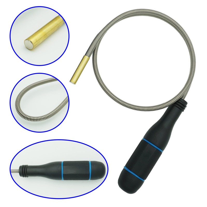 GUTIMORE Flexible Magnetic Pickup Tool, 25" Long Flexible Bend-It Magnet