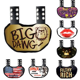 Deepflair Football Backplates Sports Football Back Plate Breathable Rugby Back Pads Hard Shell Lower Back Youth Backplate Protector Curved Design Protective Accessories for Youth and Kids (Small Size)