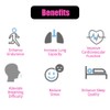 Cozeasy Breathing Trainer, Portable Respiratory Muscle Trainer with Adjustable Resistance,
