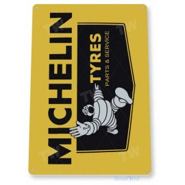 MICHELIN TYRES 11 X 8 TIN SIGN AUTO AUTOMOBILE MECHANIC ADVERTISEMENT