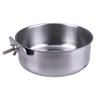 BESPORTBLE Stainless Steel Bird Bowl: 2 Pcs Bird Feeding Dish