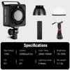 NiceVeedi 125W Professional Cob Video Light with Bowens Mount, 3000K-10000K