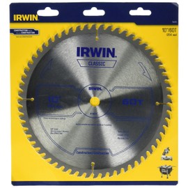 IRWIN Tools Classic Series Carbide Table/Miter Circular Saw Blade, 10-Inch, 60T (15370)