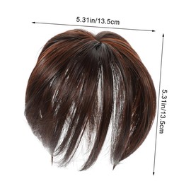 OATIPHO 3pcs Hair Volume Toppers for Women Lightweight Wiglets for Thinning Hair Easy to Use Breathable Comfortable Versatile Styling Options Deep Brown