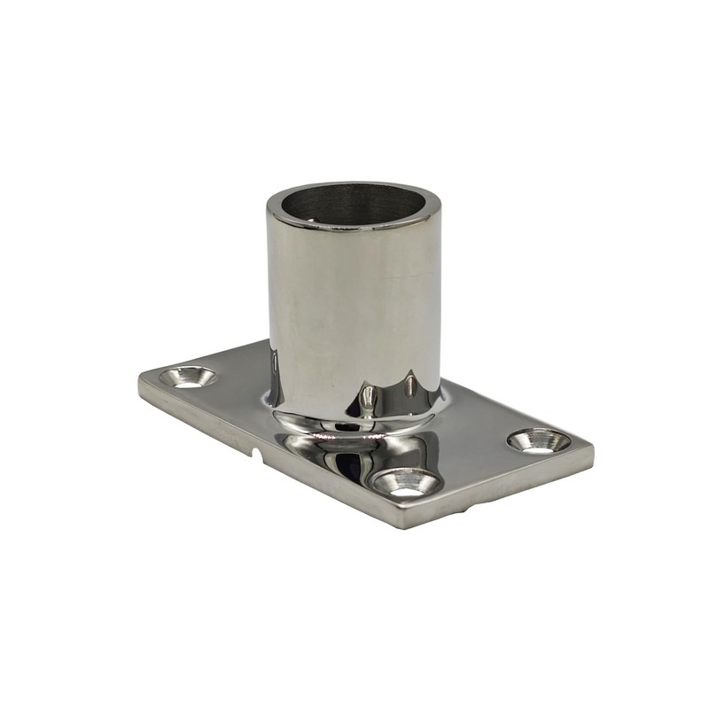 Douzime 2Pcs Boat Rectangle Hand Rail Base, Marine Grade 316