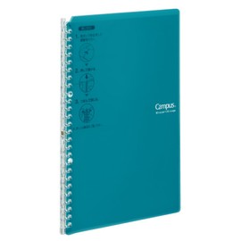 Kokuyo RU-SP700BG Loose Leaf Binder Campus Smart Ring, B5, 26 Holes, Up to 25 Sheets, Blue-Green