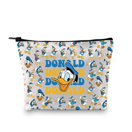 BDPWSS Donald Gifts Funny Duck Gifts Duck Lover Gift WDW Magic Kingdom Gift Duck Cartoon Character Inspired Makeup Bag (4D Duck bagCA)