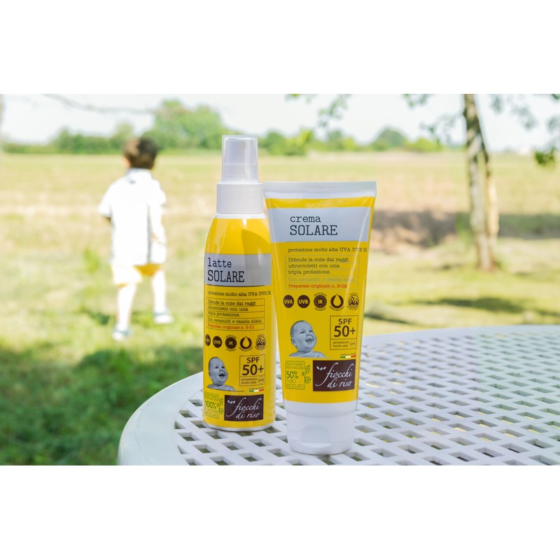 Fiocchi di Riso Solare Cream SPF50+ per Bambini, 100 ml
