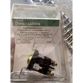 For Hustler Lawn Mower Starter Solenoid 42365 w/ 1 Hole Bracket 12V 3 Terminal Compatible
