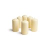 BASK Cone Top Pillar Candles - Set of 6-3" x
